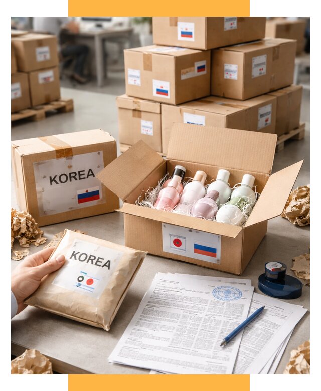 Доставка косметики из Кореи от 8616 р. под ключ | СетСервис-Блр