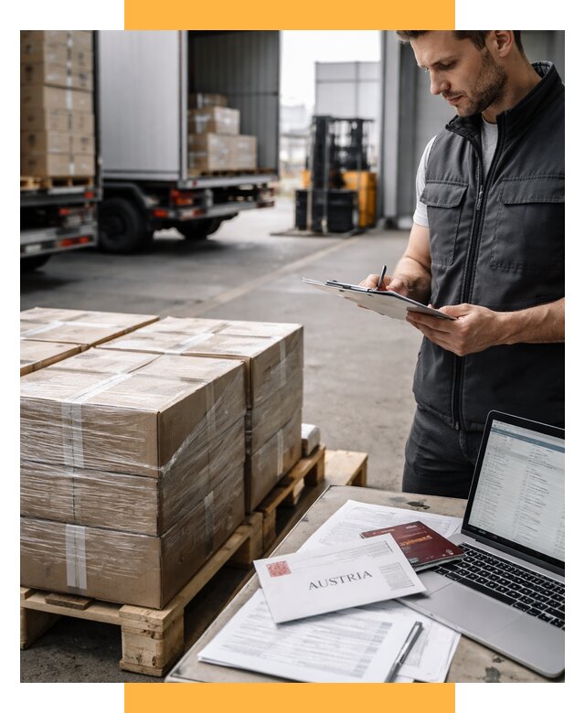 Доставка в Австрию от 65891 р. Логистика и экспорт СетСервис-Блр