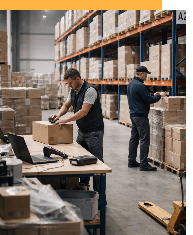 Склад консолидации в Европе: хранение, сортировка от 6589